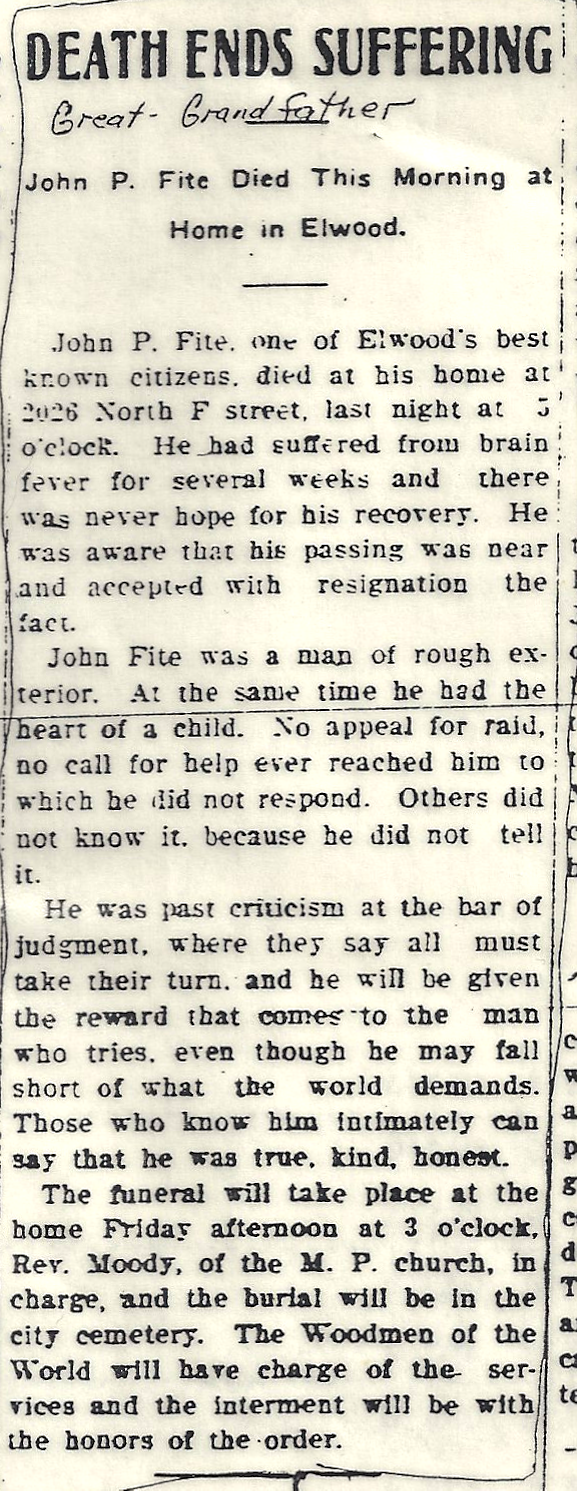 Obituary of John Perry Fite